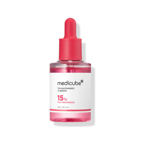 سرم ضد لک و روشن کننده نیاسینامید 15% و ترانگزامیک اسید مدی کیوب medicube anti-blemish and brightening serum niacinamide 15% and tranexamic acid