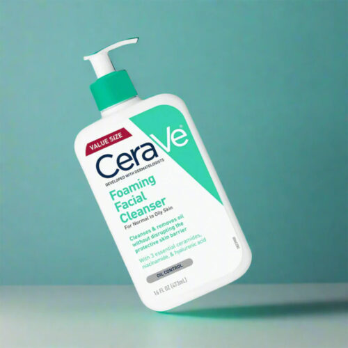 فوم شستشوی صورت سراوی مخصوص پوست نرمال تا چرب Cerave facial cleansing foam for normal to oily skin