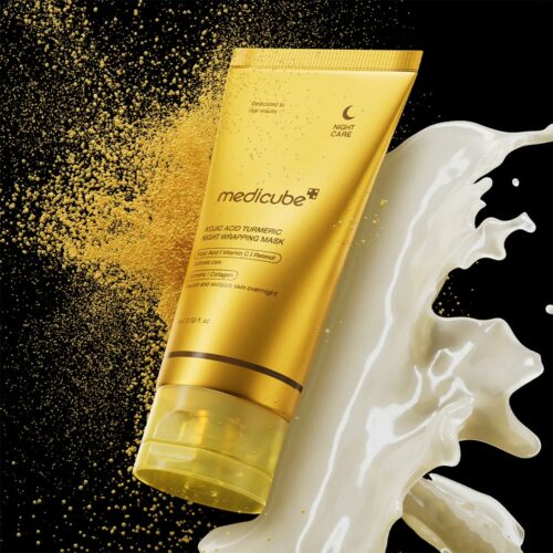 ماسک شب روشن کننده و کوجیک اسید مدی کیوب medicube brightening and kojic acid night mask