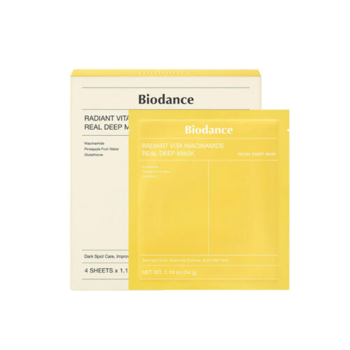 ماسک ضد لک و روشن کننده ویتا نیاسینامید بایودنس Biodance Vita Niacinamide Anti-Blemish and Brightening Mask