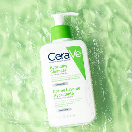 ژل شستشو و آبرسان قوی سراوی مخصوص پوست نرمال و خشک Cerave strong cleansing and moisturizing gel for normal and dry skin