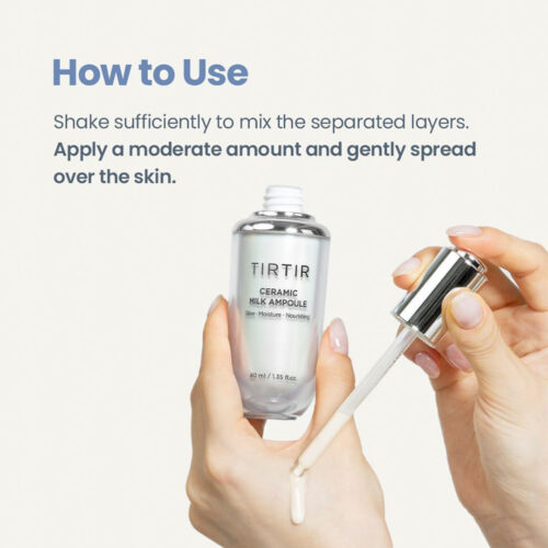 آمپول سراماید میلک درخشان کننده و مرطوب کننده تیرتیر TIRTIR Ceramic Milk Ampoule
