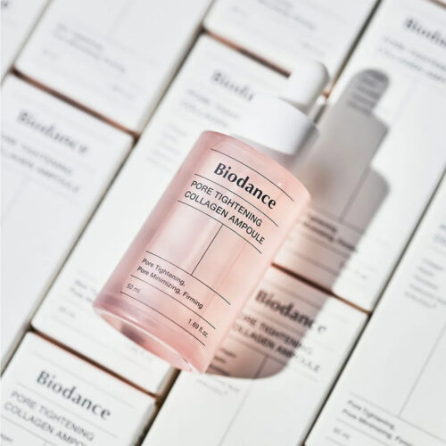 آمپول کلاژن کنترل کننده منافذ پوست بایودنس biodance pore tightening collagen ampoule 50 ml
