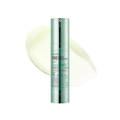 اسنس ترمیم کننده و ضد چروک رتینول ریدل شات 100 وی تی کازمتیک vt cosmetics reti-a reedle shot 100 50ml