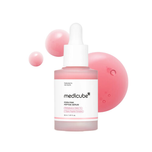 سرم صورتی روشن کننده پپتاید و PDRN مدی کیوب Medicube PDRN Pink Peptide Serum