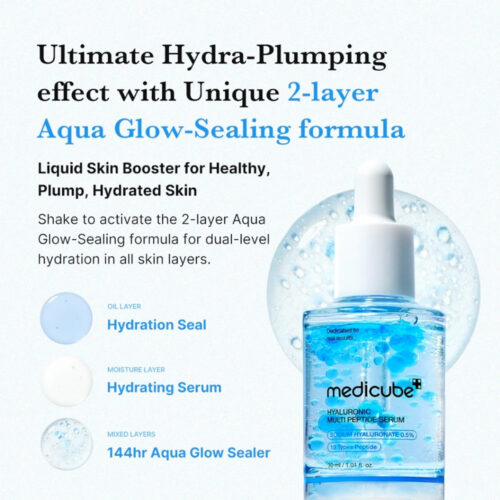 سرم هیالورونیک اسید ابرسان و جوانساز مدی کیوب Medicube Hyaluronic Multi Peptide Serum