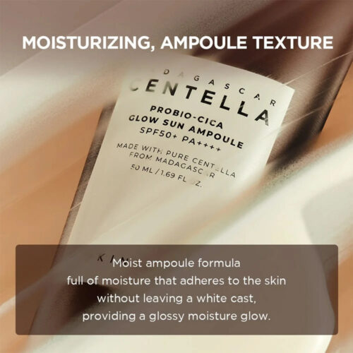 ضد آفتاب تقویت کننده و روشن کننده پروبیو سیکا اسکین 1004 Skin1004 Madagascar Centella Probio Cica Glow Sun Ampoule