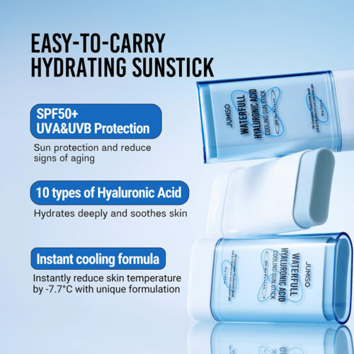 ضد افتاب استیکی هیالورونیک اسید واتر فول جومیسو jumiso waterfull hyaluronic cooling sun stick