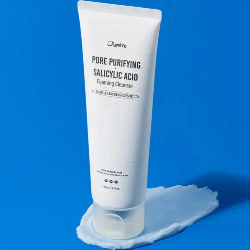 فوم شستشوی ضد جوش و پاک کننده منافذ سالیسیلیک اسید جومیسو jumiso pore-purifying salicylic acid foaming cleanser 120g