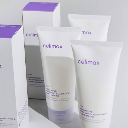 فوم شوینده متعادل کننده pH سلیمکس درما نیچر ریلیف مادسیکا Celimax Derma Nature Relief Madecica pH Balancing Foam Cleansing