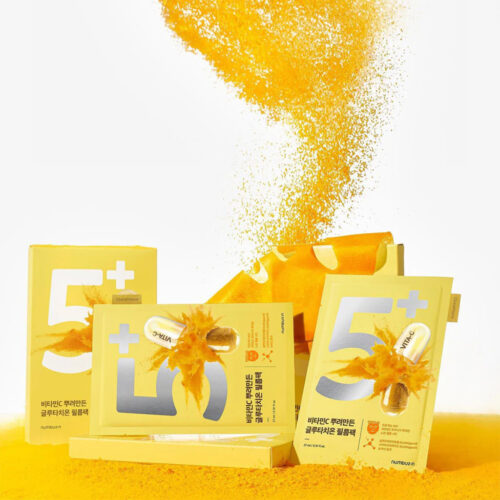 ماسک ورقه ای گلوتاتیون ضد لک و روشن کننده شماره 5 نامبوزین Numbuzin No.5 Vitamin Spotlight Sheet Mask