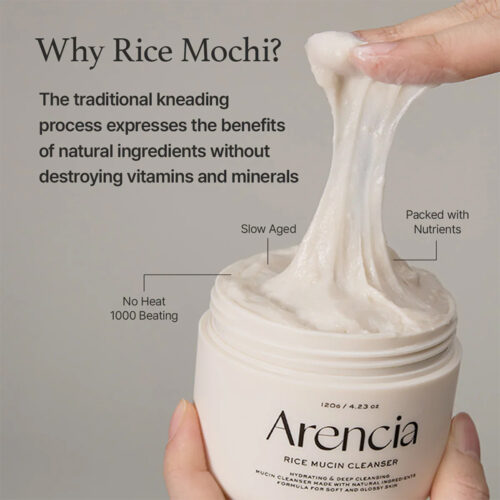 پاک کننده عمقی موچی برنج و موسین حلزون آرنسیا arencia rice mucin cleanser