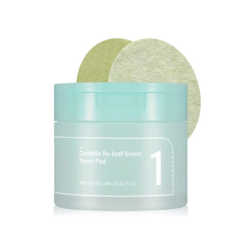 پد تونر تسکین دهنده سنتلا شماره 1 نامبوزین Numbuzin No.1 Centella Re-Leaf Green Toner Pads
