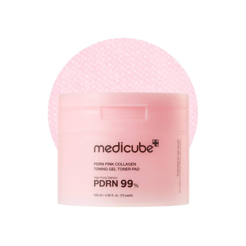 پد تونر ژلی PDRN و کلاژن مدی کیوب Medicube PDRN Pink Collagen Toning Gel Toner Pad