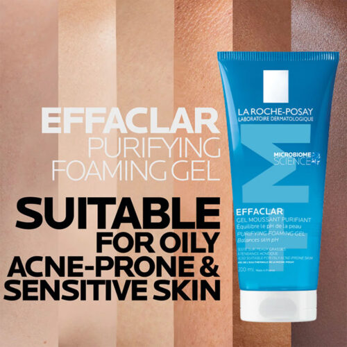 ژل پاک کننده افکلار مخصوص پوست چرب لاروش پوزای Effaclar Purifying Foaming Gel
