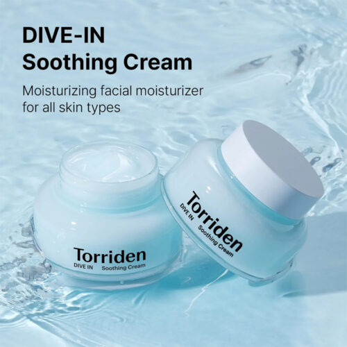 ژل کرم تسکین دهنده و مرطوب کننده هیالورونیک اسید توریدن Torriden Dive In Soothing Cream