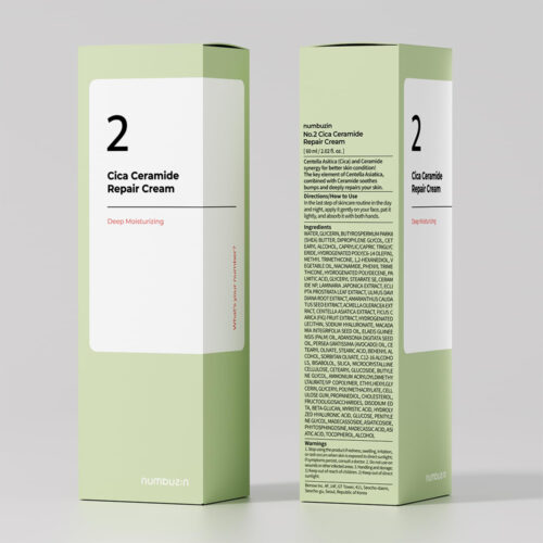 کرم ترمیم کننده سیکا سراماید شماره 2 نامبیزون numbuzin no 2 cica ceramide repair cream