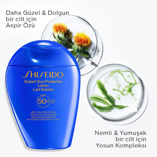 کرم ضد آفتاب بیرنگ صورت و بدن شیسیدو shiseido expert sun protector lotion spf50
