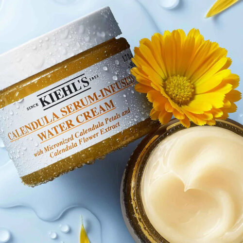 کرم مرطوب کننده و ابرسان کالاندولا کیلز Kiehl’s Calendula Serum-Infused Water Cream