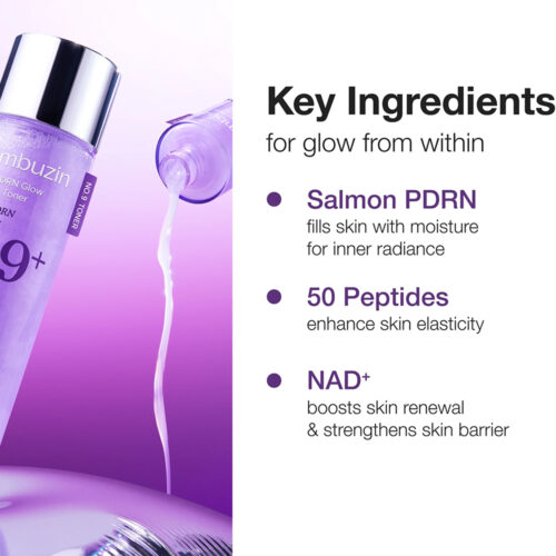 تونر تقویت‌ کننده و روشن کننده NADH و PDRN شماره ۹ نامبوزین Numbuzin No.9 NAD+ PDRN Glow Boosting Toner