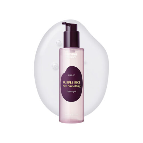 روغن پاک کننده و کنترل منافذ برنج بنفش اکوال بری Eqqualberry Purple Rice Pore Smoothing Cleansing Oil