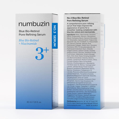 سرم رتینول آبی کوچک کننده منافذ شماره 3 نامبوزین Numbuzin No.3 Blue Bio-Retinol Pore Refining Serum