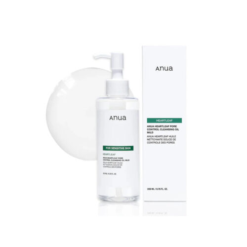 شوینده روغنی پاک کننده و کنترل منافذ آنوا Anua Heartleaf Pore Control Cleansing Oil Mild