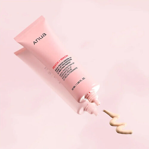 ضد آفتاب تون آپ هلو نیاسینامید آنوا anua peach niacin uv tone up protection 01 melting peach