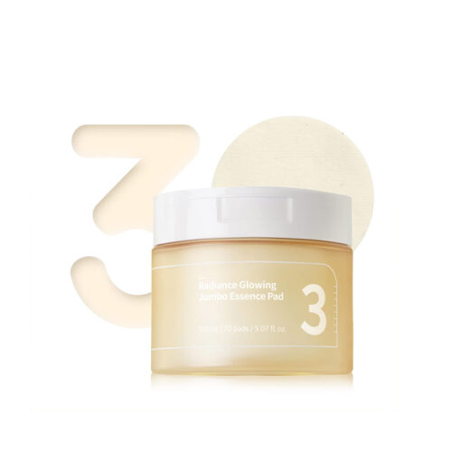 پد تونر درخشان و روشن کننده شماره 3 نامبوزین Numbuzin No.3 Radiance Glowing Jumbo Essence Pad
