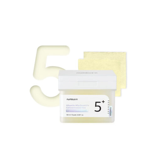 پد تونر نیاسینامید روشن کننده شماره 5 نامبوزین Numbuzin No.5 Vitamin Niacinamide Concentrated Pad