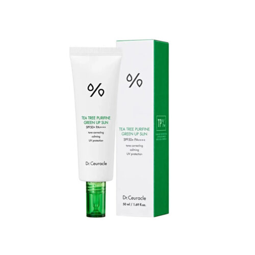 ضد آفتاب فیزیکی تی تری دکتر سراکل dr.ceuracle tea tree purifine green up sun