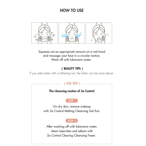 فوم پاک کننده منافذ پوست دکتر سراکل dr ceuracle 5α control clearing cleansing foam