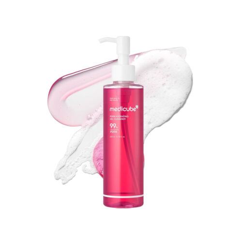 ژل شستشوی لایه بردار ملایم PDRN و روشن کننده مدی کیوب Medicube PDRN Pink Hydrating Gel Cleanser