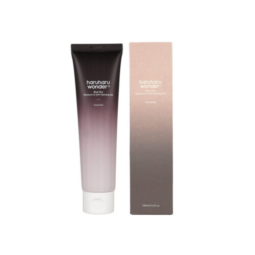 ژل شوینده ملایم مرطوب کننده برنج سیاه هاروهارو haruharu wonder black rice moisture 5.5 soft cleansing gel
