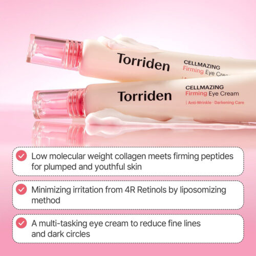 کرم دور چشم ضد چروک و سفت کننده توریدن Torriden Cellmazing Firming Eye Cream