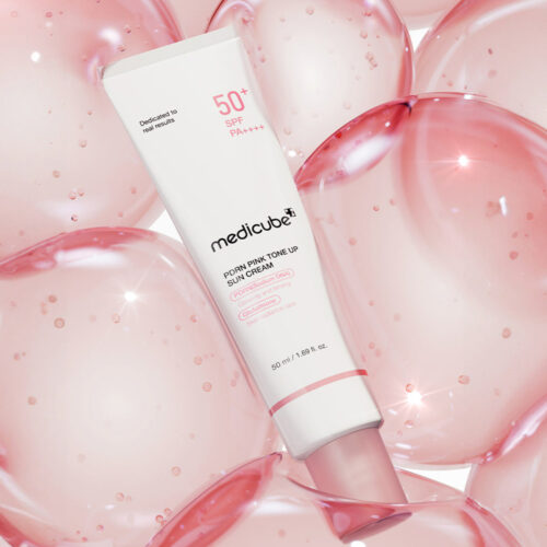 کرم ضد آفتاب تون آپ PDRN روشن کننده مدی کیوب Medicube PDRN Pink Tone Up Sun Cream