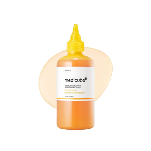 تونر ترمیم کننده و روشن کننده کوجیک اسید و زردچوبه مدی کیوب Medicube Kojic Acid Turmeric Resurfacing Toner