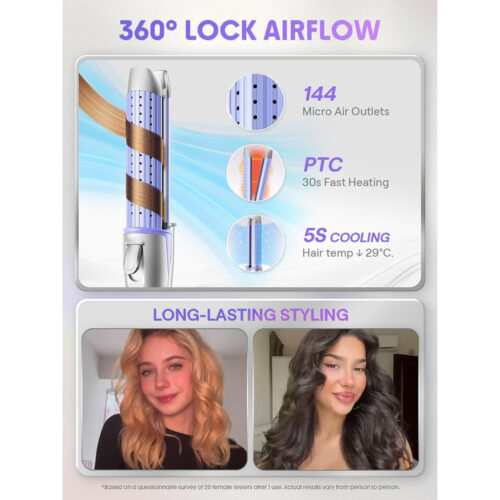دستگاه حالت دهنده مو مدل کول لاک ایرفلو شیگلم Sheglam Cool Lock Airflow Styler - UK Plug