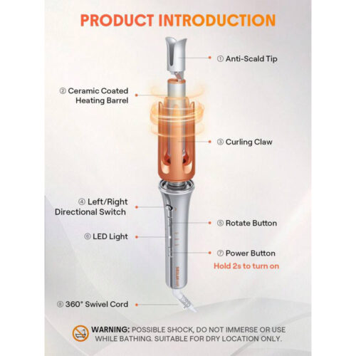 دستگاه فر مو شیگلم سایز 32 میلی متر It-Curl One-Touch Instant Curler - 32mm