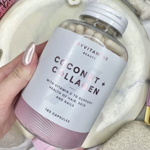 قرص کلاژن کوکونات مای ویتامینز My Vitamins Coconut & Collagen Capsules