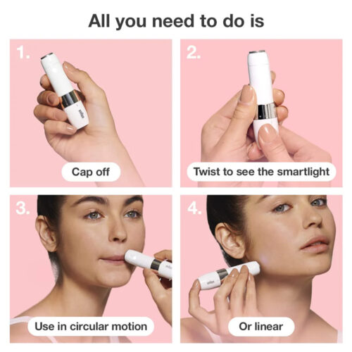 ماشین اصلاح موی صورت بانوان براون مدل FS1000 Braun Trimmer Facial Hair Womens FS1000