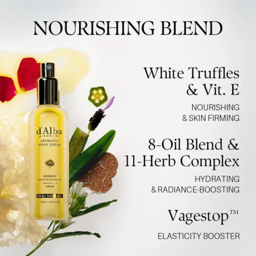 میست سرم آبرسان و ضد چروک ترافل سفید دی آلبا d'Alba White Truffle Aromatic Spray Serum