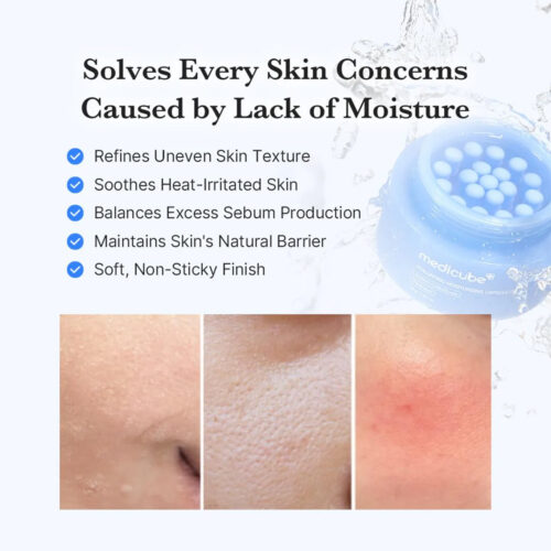 کرم کپسولی آبرسان هیالورونیک اسید و پانتنول مدی کیوب Medicube Hyaluronic Moisturizing Capsule Cream