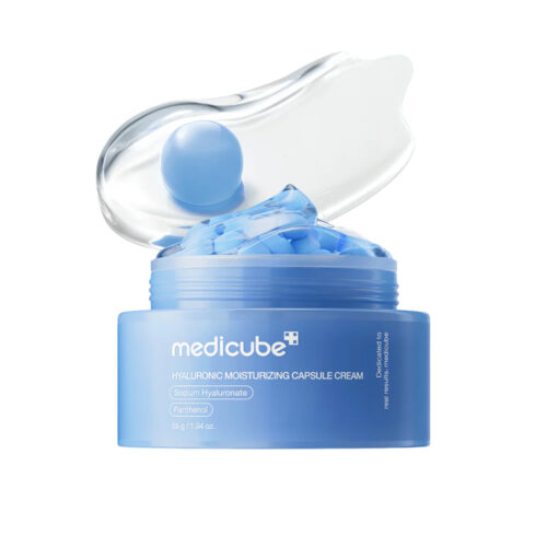 کرم کپسولی آبرسان هیالورونیک اسید و پانتنول مدی کیوب Medicube Hyaluronic Moisturizing Capsule Cream