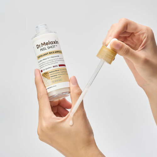 آمپول پیل شات لایه بردار و روشن کننده برنج دکتر ملاکسین Dr.Melaxin Peel Shot Glow White Rice Peeling Ampoule