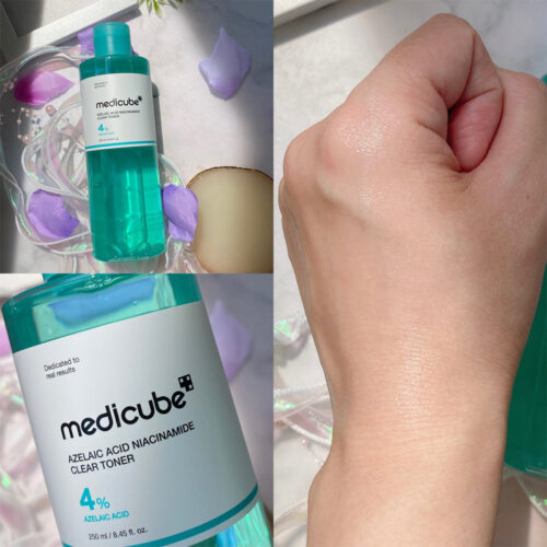 تونر ضد جوش و تسکین دهنده آزلائیک اسید و نیاسینامید مدی کیوب Medicube Azelaic Acid Niacinamide Clear Toner