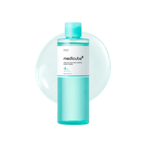 تونر ضد جوش و تسکین دهنده آزلائیک اسید و نیاسینامید مدی کیوب Medicube Azelaic Acid Niacinamide Clear Toner