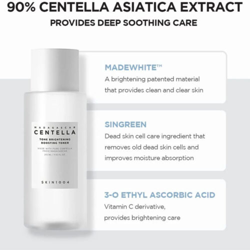 تونر ضد لک و روشن کننده سنتلا اسکین 1004 Skin1004 Centella Tone Brightening Boosting Toner