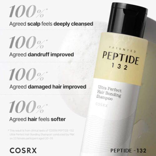 شامپو ترمیم کننده و تقویت کننده مو پپتاید 132 کوزارکس COSRX PEPTIDE 132 Ultra Perfect Hair Bonding Shampoo