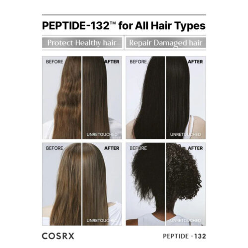 شامپو ترمیم کننده و تقویت کننده مو پپتاید 132 کوزارکس COSRX PEPTIDE 132 Ultra Perfect Hair Bonding Shampoo